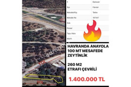 HAVRAN TEKKE MAH ANAYOLA 100M ETRAFI TELLE ÇEVİRİLİ 260m2.İÇ